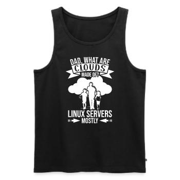 Cloud Computing Informatik Tech - Männer Premium Bio Tank Top - Schwarz - Vorne - Michal (187cm)
