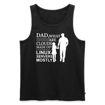 Cloud Computing Informatik Tech - Männer Premium Bio Tank Top - Schwarz - Vorne - Michal (187cm)