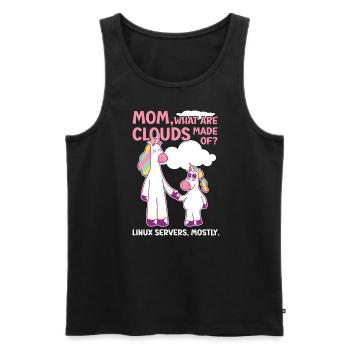 Cloud Computing Informatik Tech - Männer Premium Bio Tank Top - Schwarz - Vorne - Michal (187cm)