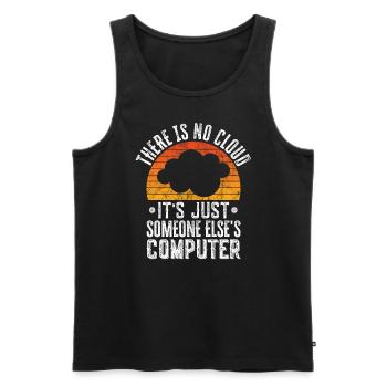 Cloud Computing Informatik Programmierung Dev - Männer Premium Bio Tank Top - Schwarz - Vorne - AI Model Male 178 light (178cm)