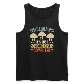 Cloud Computing Informatik Programmierung Dev - Männer Premium Bio Tank Top - Schwarz - Vorne - AI Model Male 178 light (178cm)