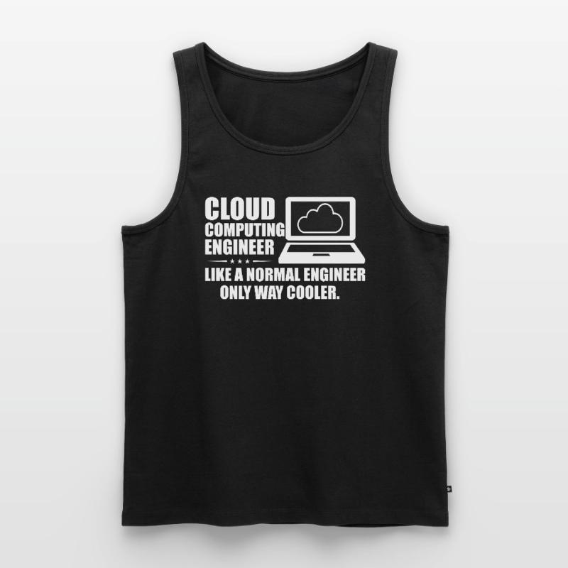 Cloud Computing Engineer Definition Retro Computer Männer Premium Bio Tank Top