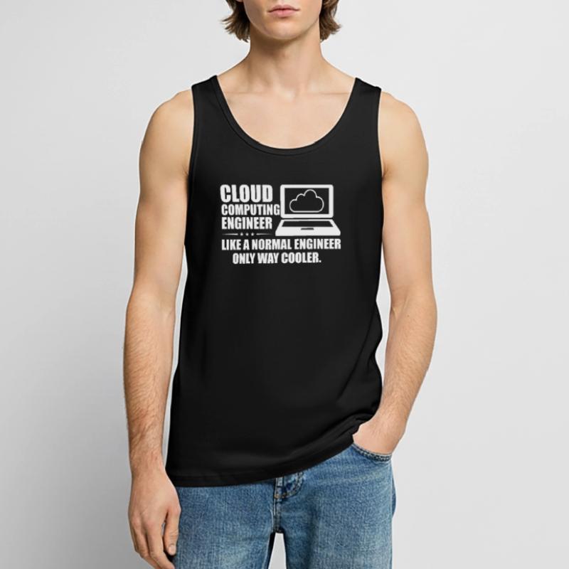Cloud Computing Engineer Definition Retro Computer Männer Premium Bio Tank Top