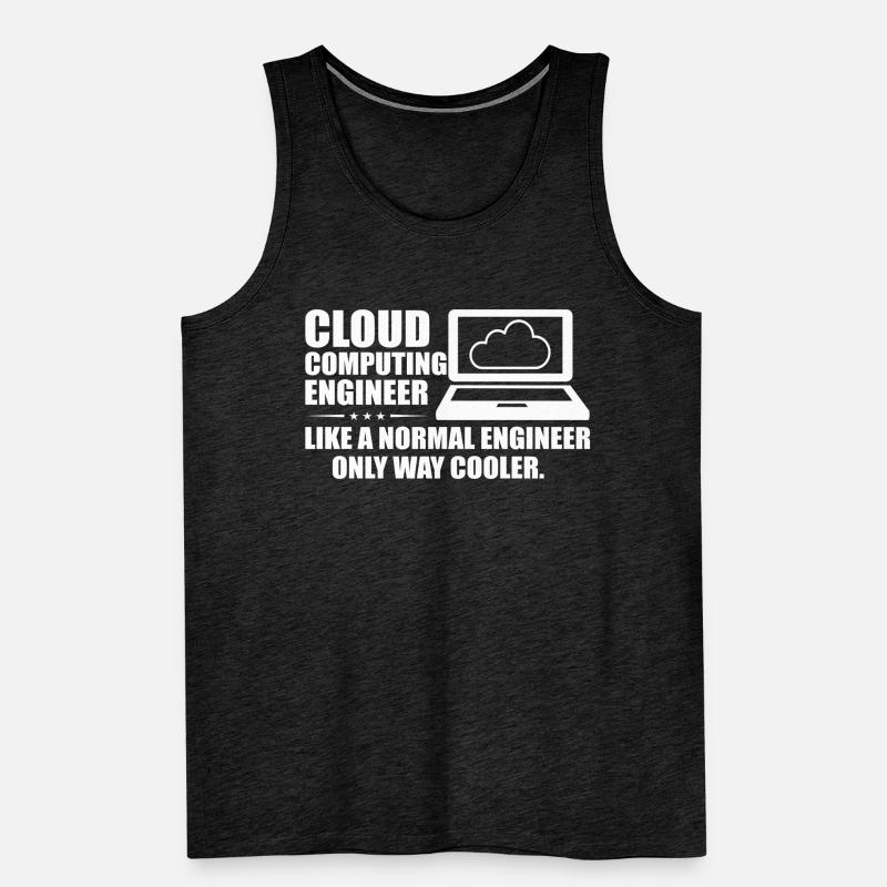 Cloud Computing Engineer Definition Retro Computer Männer Premium Bio Tank Top