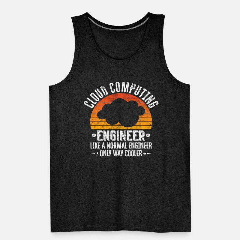 Cloud Computing Engineer Definition Retro Computer Männer Premium Bio Tank Top