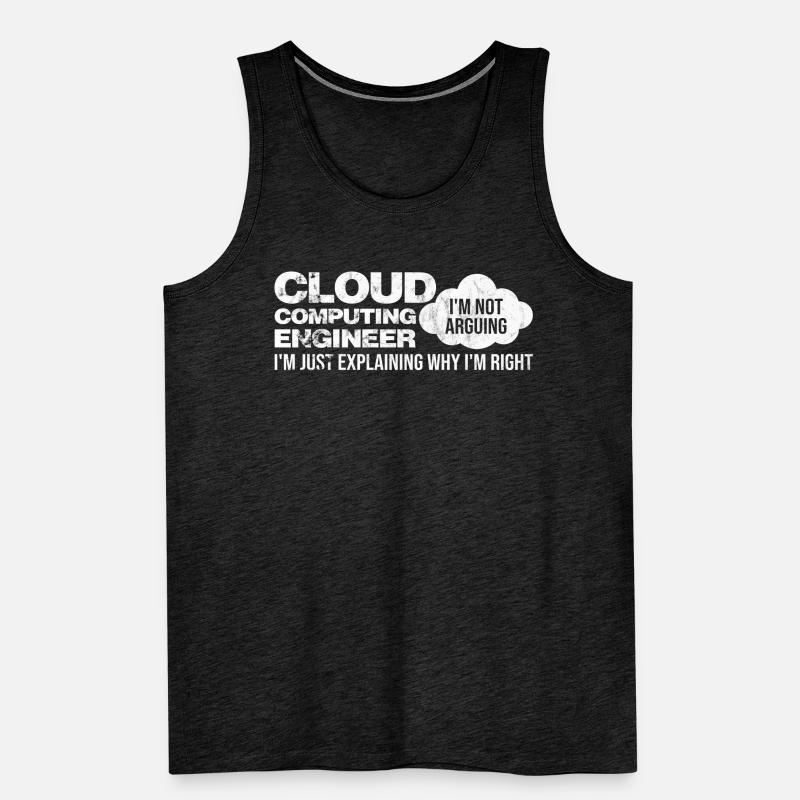 Cloud Computing Informatik Programmierung Dev Männer Premium Bio Tank Top