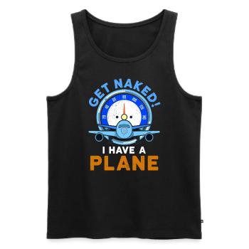 Airline Pilot Zitat Ich habe einen Flugzeugpiloten - Männer Premium Bio Tank Top - Schwarz - Vorne - AI Model Male 178 light (178cm)