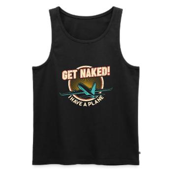 Airline Pilot Zitat Ich habe einen Flugzeugpiloten - Männer Premium Bio Tank Top - Schwarz - Vorne - AI Model Male 178 light (178cm)