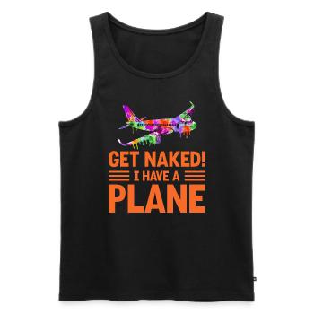 Airline Pilot Zitat Ich habe einen Flugzeugpiloten - Männer Premium Bio Tank Top - Schwarz - Vorne - AI Model Male 178 light (178cm)