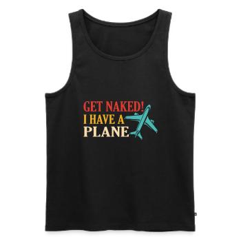 Airline Pilot Zitat Ich habe einen Flugzeugpiloten - Männer Premium Bio Tank Top - Schwarz - Vorne - AI Model Male 178 light (178cm)