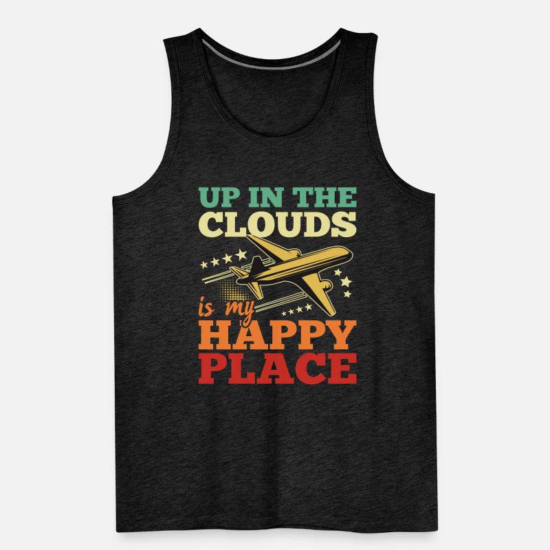 Berufspilot Flugschein Fluglizenz Pilot Männer Premium Bio Tank Top
