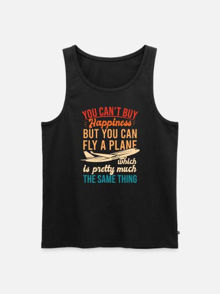 Airline Pilot Captain - Men's Premium Organic Tank Top - black