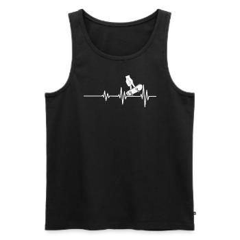Fingerboard Finger Skateboarding Fingerboarding - Männer Premium Bio Tank Top - Schwarz - Vorne - Michal (187cm)
