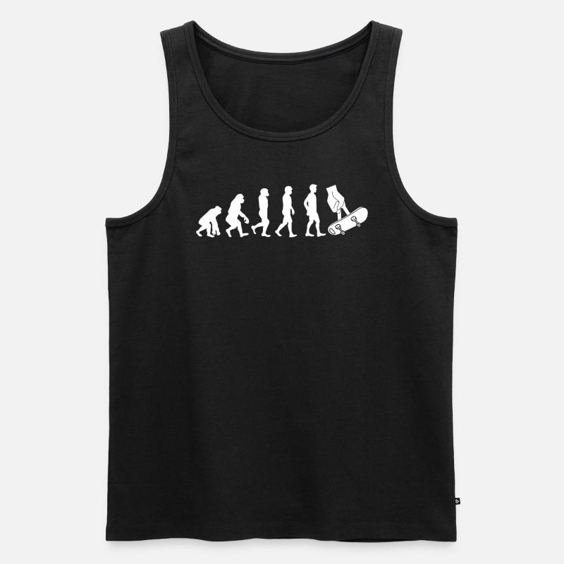 Fingerboard Evolution Skateboarding Fingerboarding - Men's Premium Organic Tank Top - black