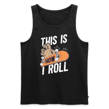 Fingerboard Finger Skateboarding Fingerboarding - Männer Premium Bio Tank Top - Schwarz - Vorne - Michal (187cm)