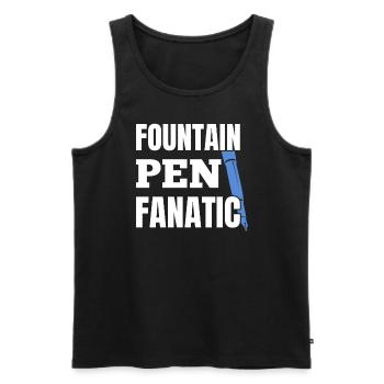 Stylo plume Fanatic Writing Instrument Stylo plume - Débardeur bio Premium Homme - noir - Devant - AI Model Male 178 light (178cm)