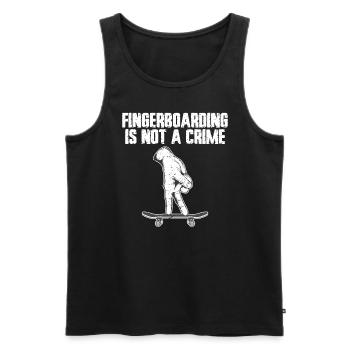 Fingerboard Finger Skateboarding Fingerboarding - Männer Premium Bio Tank Top - Schwarz - Vorne - Michal (187cm)