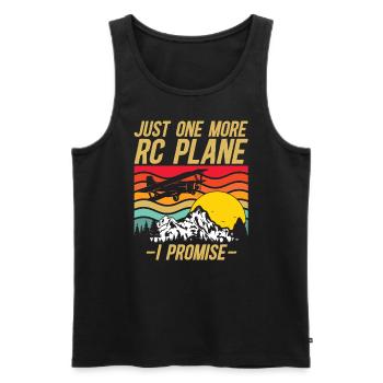RC Airplane Model Making Model Airplane - Men's Premium Organic Tank Top - black - Front - AI Model Male 178 light (178cm)
