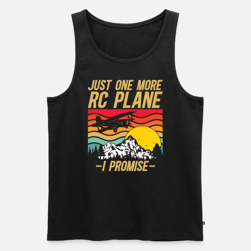 RC Flugzeug Modellbau Modellflieger - Männer Premium Bio Tank Top - Schwarz
