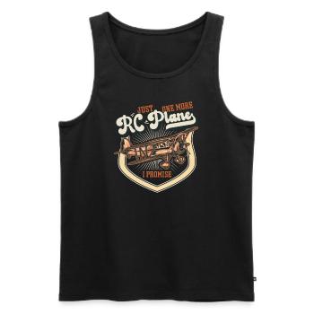 RC Airplane Model Making Model Airplane - Men's Premium Organic Tank Top - black - Front - AI Model Male 178 light (178cm)