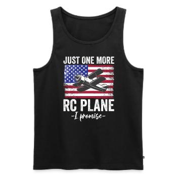 RC Airplane Model Making Model Airplane - Men's Premium Organic Tank Top - black - Front - AI Model Male 178 light (178cm)
