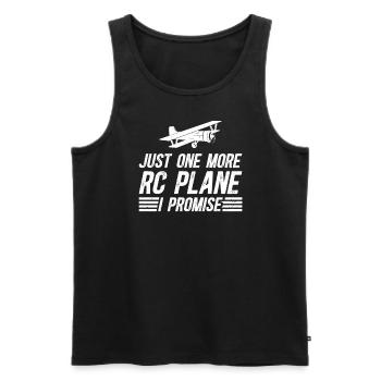 RC Airplane Model Making Model Airplane - Men's Premium Organic Tank Top - black - Front - AI Model Male 178 light (178cm)
