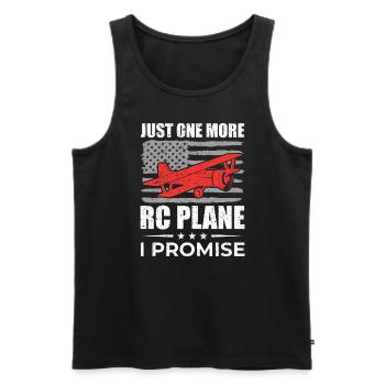 RC Airplane Model Making Model Airplane - Men's Premium Organic Tank Top - black - Front - AI Model Male 178 light (178cm)