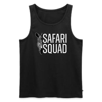 Safari Squad - African Safari Adventures - Men's Premium Organic Tank Top - black - Front - Michal (187cm)