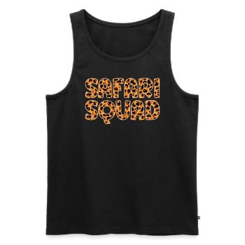 Safari Squad - African Safari Adventures - Men's Premium Organic Tank Top - black - Front - Michal (187cm)