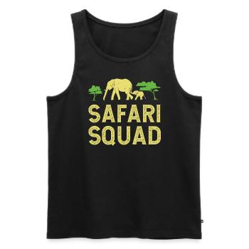 Safari Squad - African Safari Adventures - Men's Premium Organic Tank Top - black - Front - Michal (187cm)