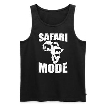 Safari Mode - African Safari Adventures - Débardeur bio Premium Homme - noir - Devant - Michal (187cm)