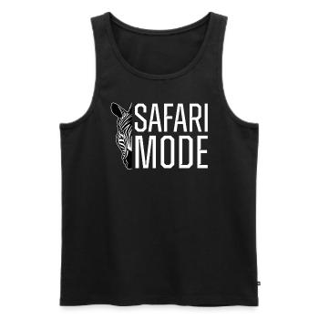 Safari Mode - African Safari Adventures - Débardeur bio Premium Homme - noir - Devant - Michal (187cm)