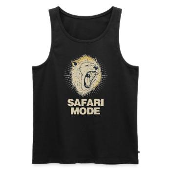 Safari Mode - African Safari Adventures - Débardeur bio Premium Homme - noir - Devant - Michal (187cm)