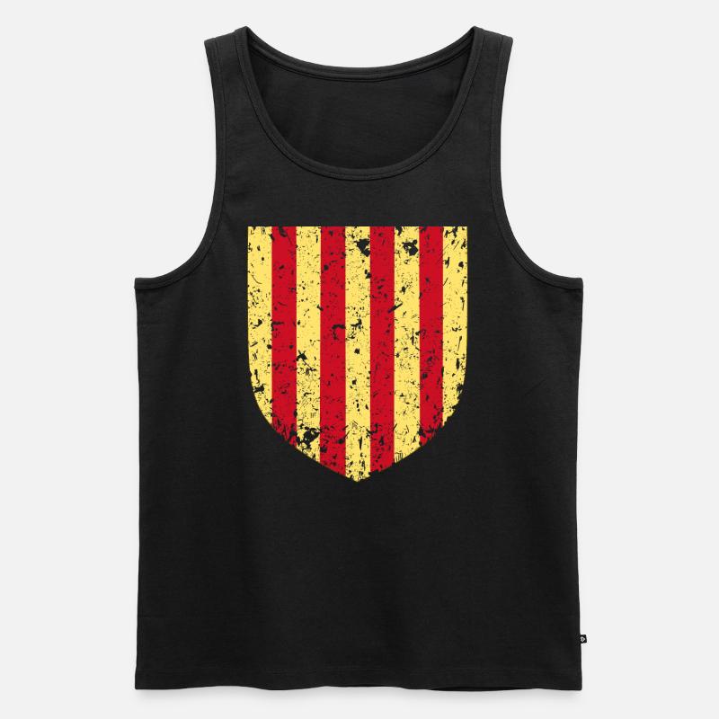 Östliche Pyrenäen - Männer Premium Bio Tank Top - Schwarz