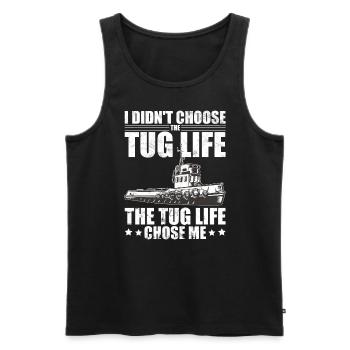 Schlepper Schleppboot Tug Life - Débardeur bio Premium Homme - noir - Devant - Michal (187cm)