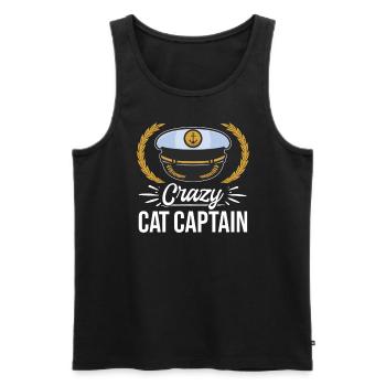 Katamaran Kapitän Segeln Segelboot - Männer Premium Bio Tank Top - Schwarz - Vorne - Michal (187cm)