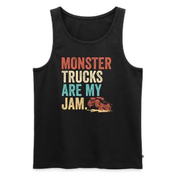 Monster Trucks Are My Jam Monster Truck Show - Débardeur bio Premium Homme - noir - Devant - Michal (187cm)