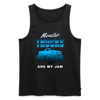 Monster Trucks Are My Jam Monster Truck Show - Débardeur bio Premium Homme - noir - Devant - Michal (187cm)