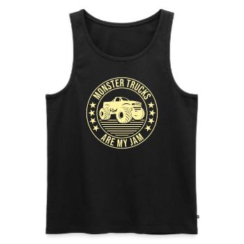 Monster Trucks Are My Jam Monster Truck Show - Débardeur bio Premium Homme - noir - Devant - Michal (187cm)
