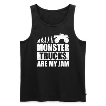 Monster Trucks Are My Jam Monster Truck Show - Men's Premium Organic Tank Top - black - Front - Michal (187cm)
