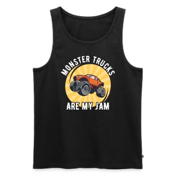 Monster Trucks Are My Jam Monster Truck Show - Men's Premium Organic Tank Top - black - Front - Michal (187cm)