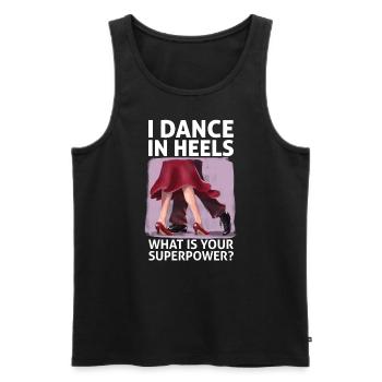 Formation en danse Ballroom Danse de couple - Débardeur bio Premium Homme - noir - Devant - Michal (187cm)