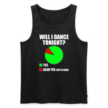 Dancing Slogan Ballroom Couple Dance Dance Floor - Men's Premium Organic Tank Top - black - Front - AI Model Male 178 light (178cm)