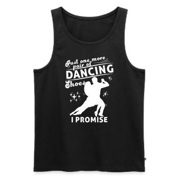 Dancing Slogan Ballroom Couple Dance Dance Floor - Men's Premium Organic Tank Top - black - Front - AI Model Male 178 light (178cm)