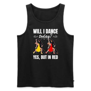 Dancing Slogan Ballroom Couple Dance Dance Floor - Men's Premium Organic Tank Top - black - Front - AI Model Male 178 light (178cm)