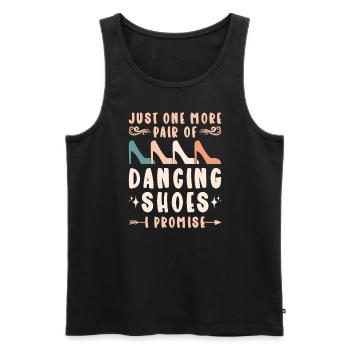Dancing Slogan Ballroom Couple Dance Dance Floor - Men's Premium Organic Tank Top - black - Front - AI Model Male 178 light (178cm)