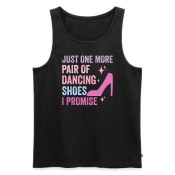 Dancing Slogan Ballroom Couple Dance Dance Floor - Men's Premium Organic Tank Top - black - Front - AI Model Male 178 light (178cm)