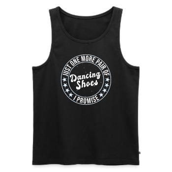 Dancing Slogan Ballroom Couple Dance Dance Floor - Men's Premium Organic Tank Top - black - Front - AI Model Male 178 light (178cm)