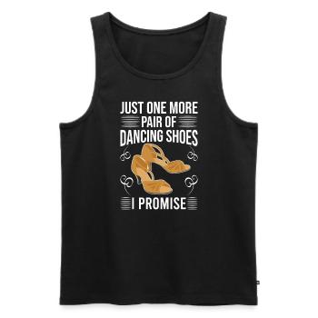 Dancing Slogan Ballroom Couple Dance Dance Floor - Men's Premium Organic Tank Top - black - Front - AI Model Male 178 light (178cm)