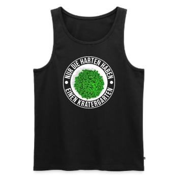 Die Harten Haben Kräutergarten Gartenarbeit - Männer Premium Bio Tank Top - Schwarz - Vorne - Michal (187cm)